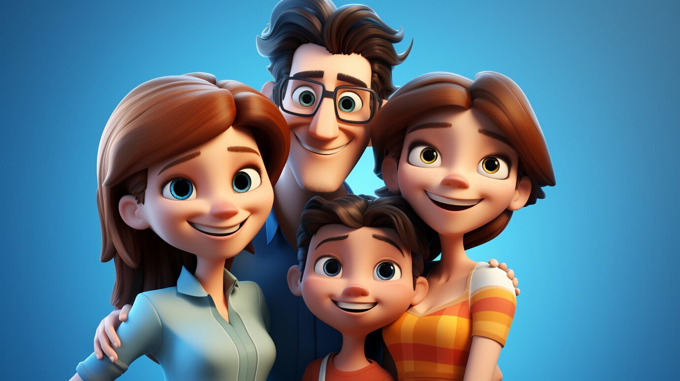 3d Portrait Happy Family 23 2150793825